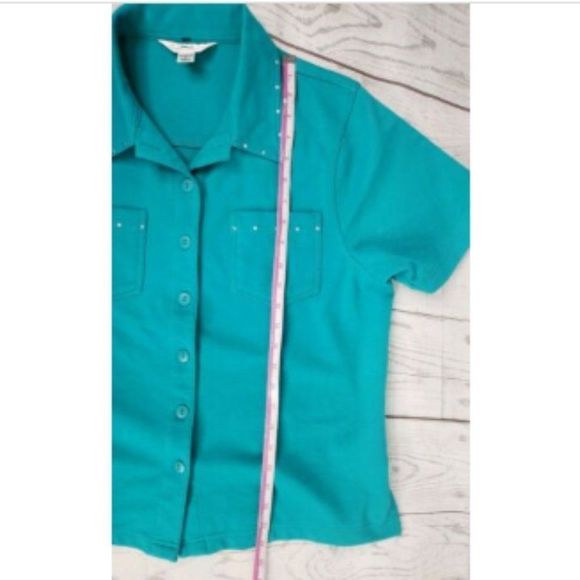 Blast Studio 2 Pc Outfit Sz Small Petite Turquoise - Picture 5 of 8